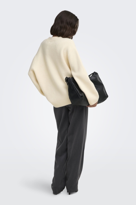 Jacqueline de Yong beige dames trui | Model