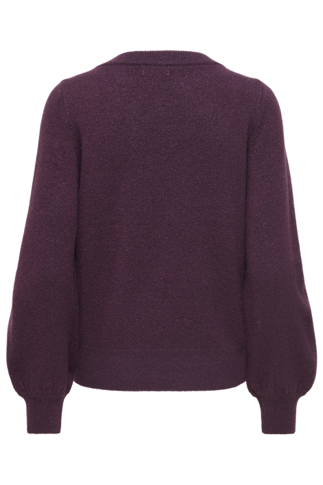 Jacqueline de Yong bordeaux dames trui | Achteraanzicht