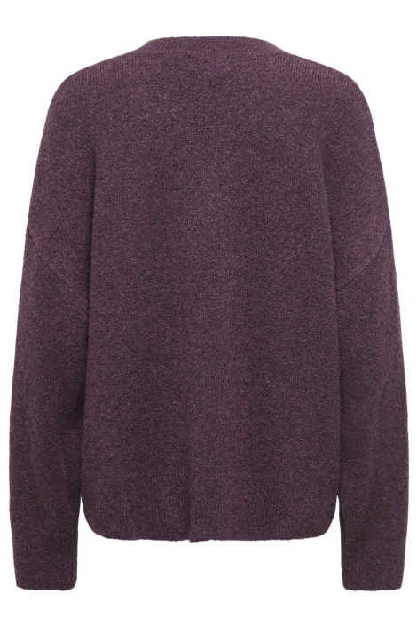 Jacqueline de Yong bordeaux dames trui | Achteraanzicht