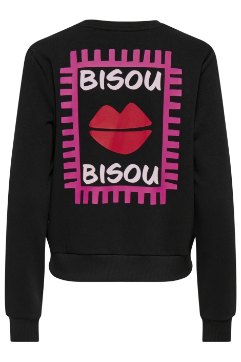 Only zwarte dames sweater | Achteraanzicht