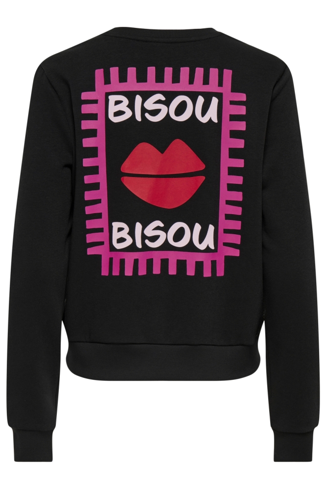 Only zwarte dames sweater | Achteraanzicht