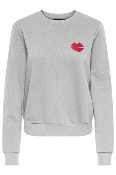 Only grijze dames sweater | Vooraanzicht