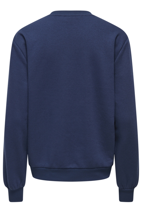 Only blauwe dames sweater | Achteraanzicht