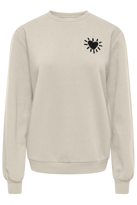 Only beige dames sweater | Vooraanzicht