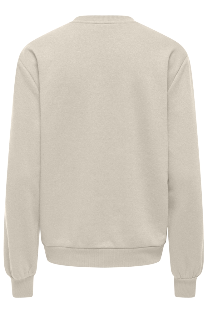 Only beige dames sweater | Achteraanzicht
