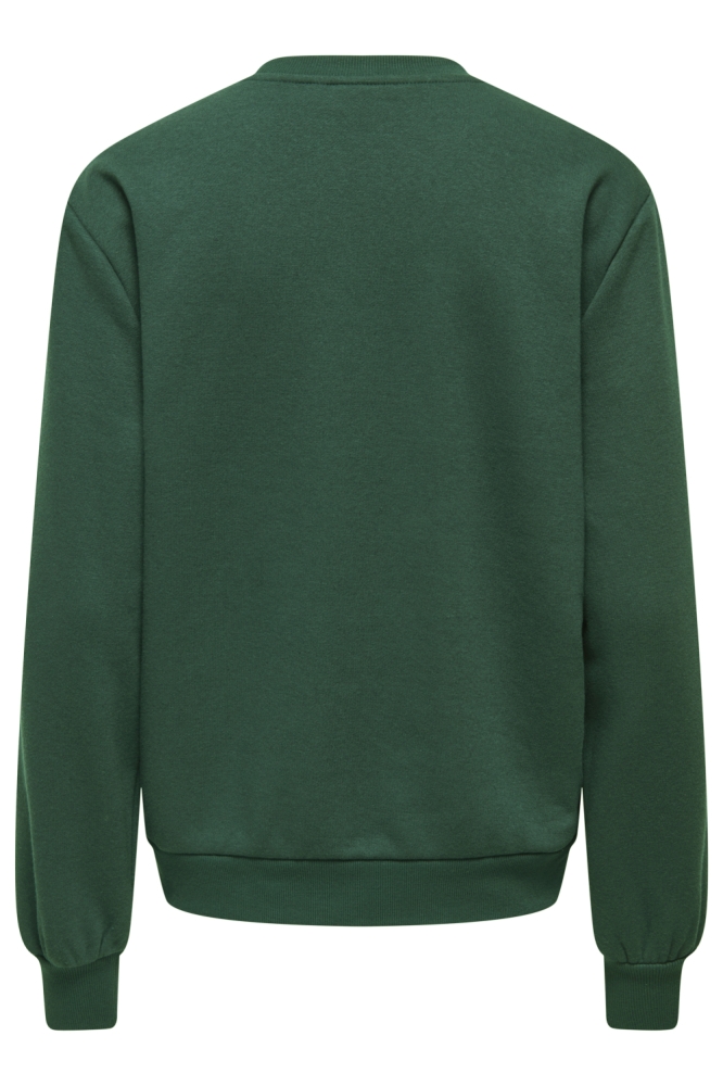 Only groene dames sweater | Achteraanzicht