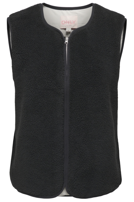 Only zwarte dames gilet | Vooraanzicht