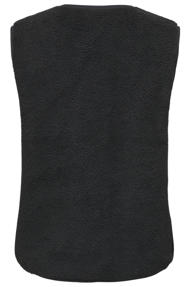 Only zwarte dames gilet | Achteraanzicht