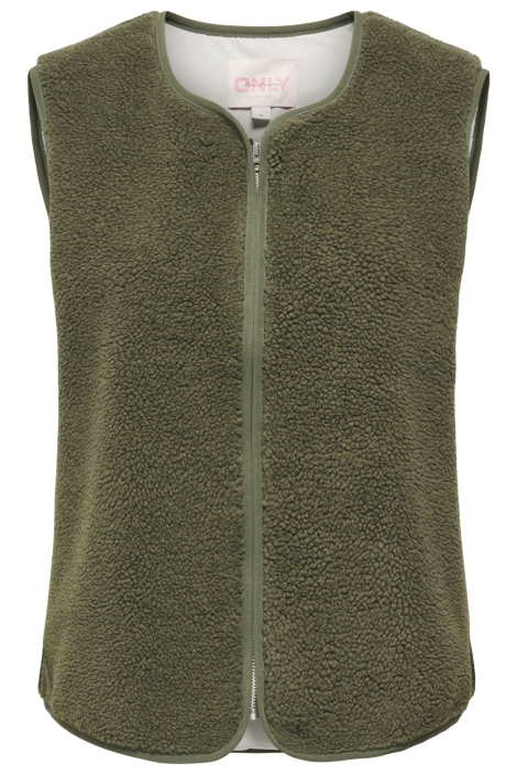 Only groene dames gilet | Vooraanzicht