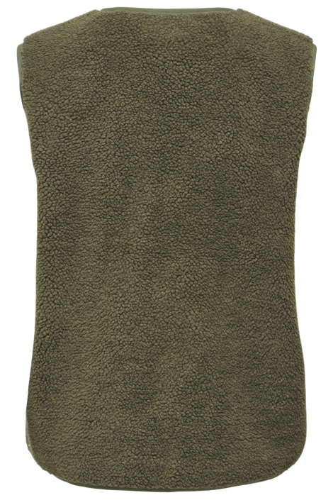 Only groene dames gilet | Achteraanzicht