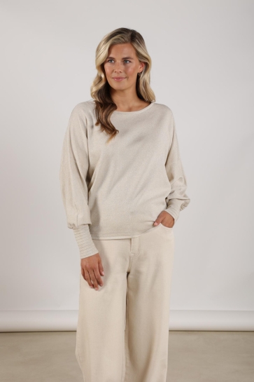 Nukus JORIEN PULLOVER LUREX NKS03055 SAND