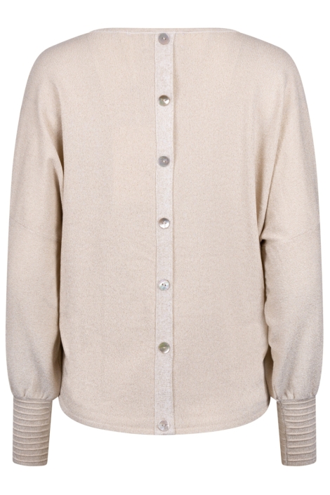 Nukus zand dames trui | Achteraanzicht