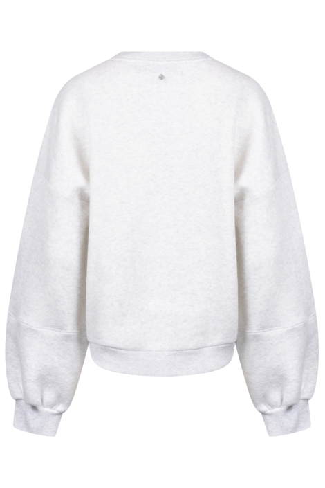 Nukus grijze dames sweater | Achteraanzicht