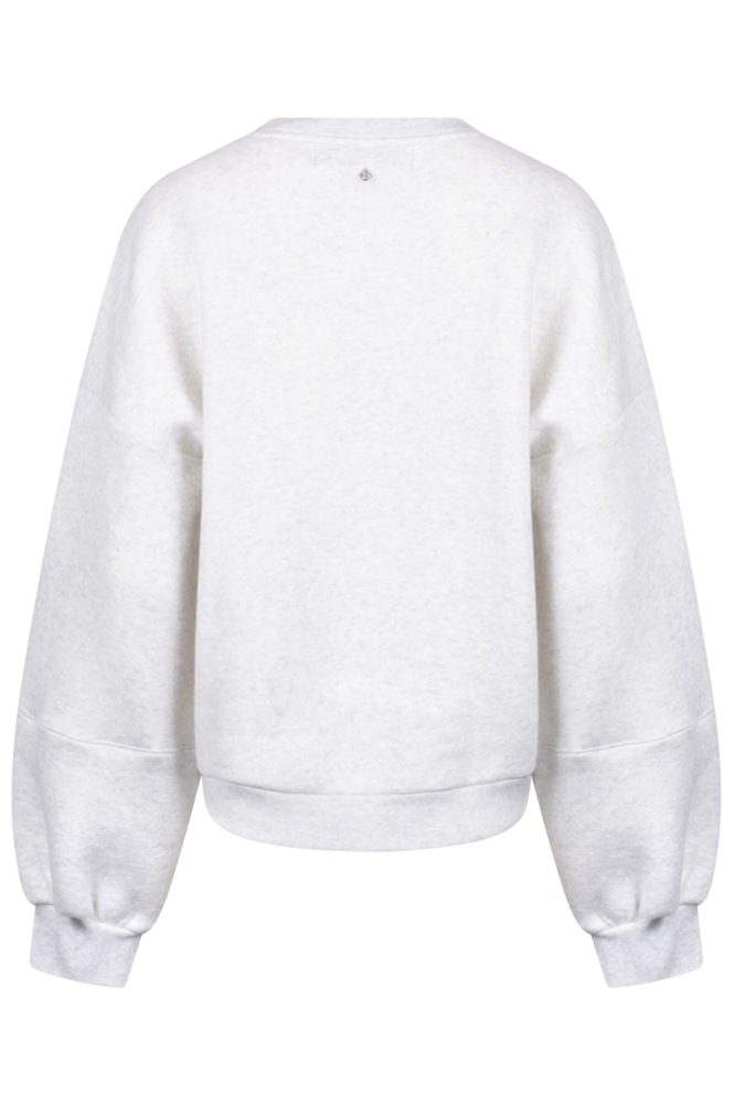 Nukus grijze dames sweater | Achteraanzicht