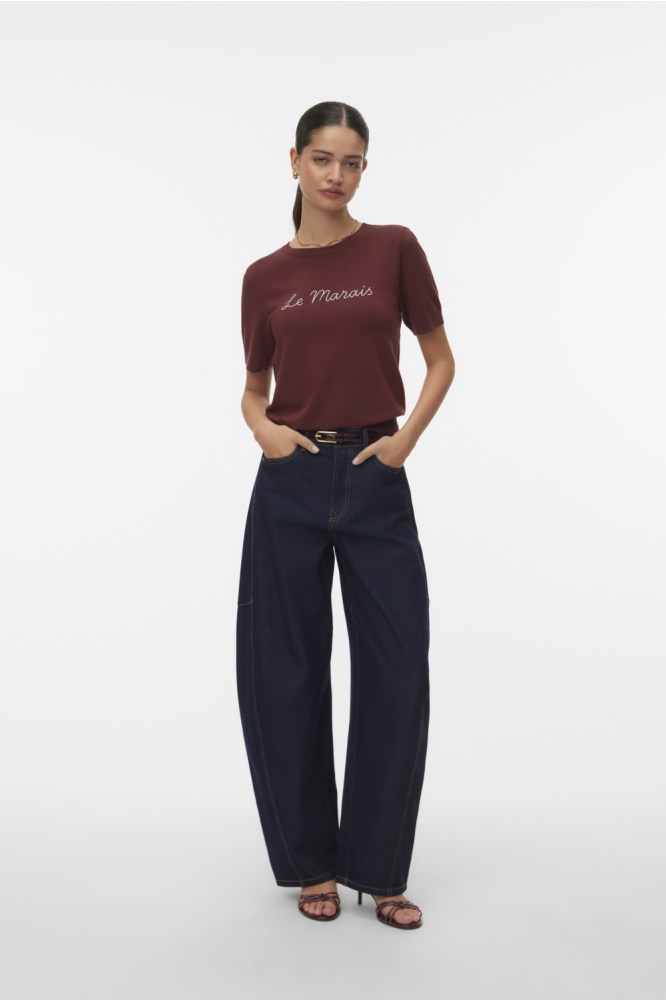 Vero Moda bordeaux dames trui | Model