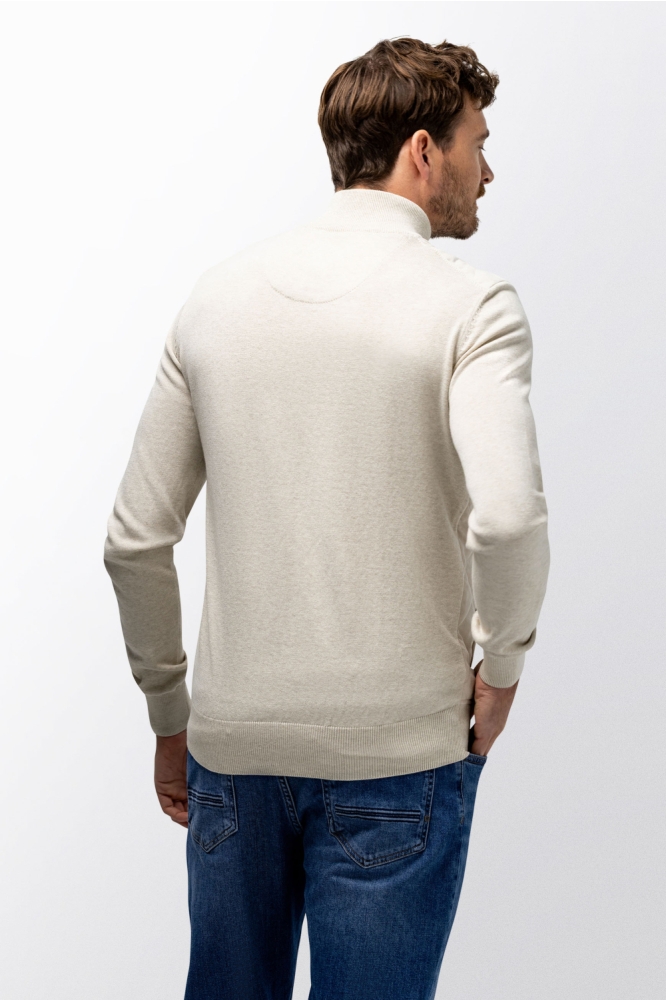 State of Art beige heren vest | Model achteraanzicht