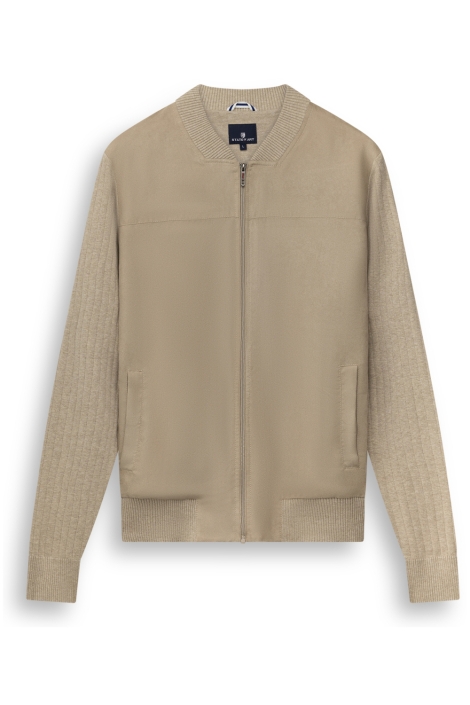 State of Art beige heren vest | Vooraanzicht