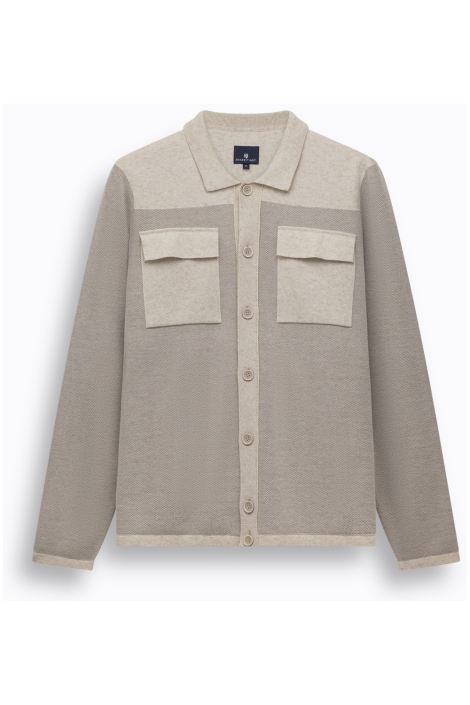 State of Art beige heren vest | Vooraanzicht