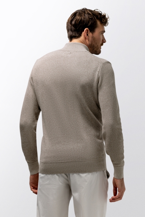 State of Art beige heren trui | Model achteraanzicht