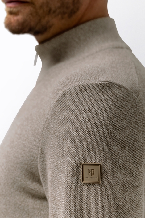 State of Art beige heren trui | Close up
