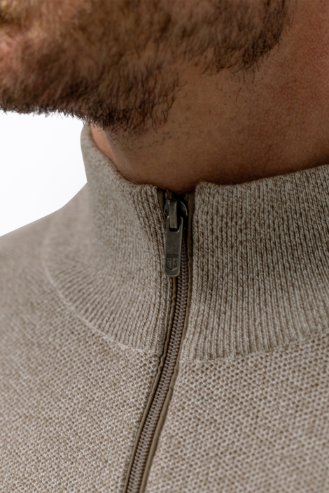 State of Art beige heren trui | Close up