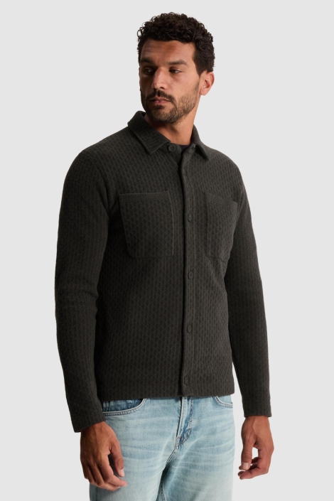 Cast Iron grijze heren vest | Model zijaanzicht