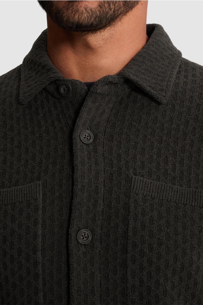 Cast Iron grijze heren vest | Close up