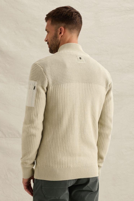 PME legend beige heren vest | Model achteraanzicht
