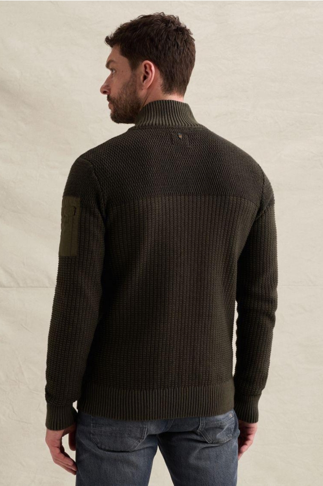 PME legend groene heren vest | Model achteraanzicht