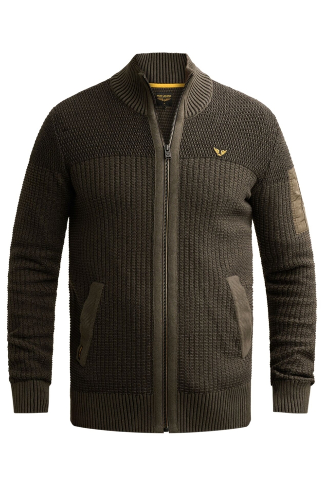 PME legend groene heren vest | Vooraanzicht