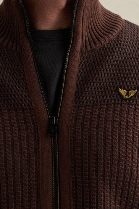 PME legend bruine heren vest | Close up