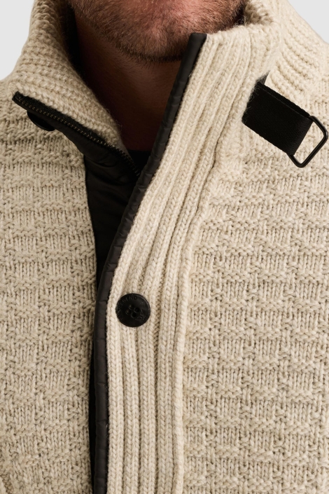 PME legend ecru heren vest | Close up