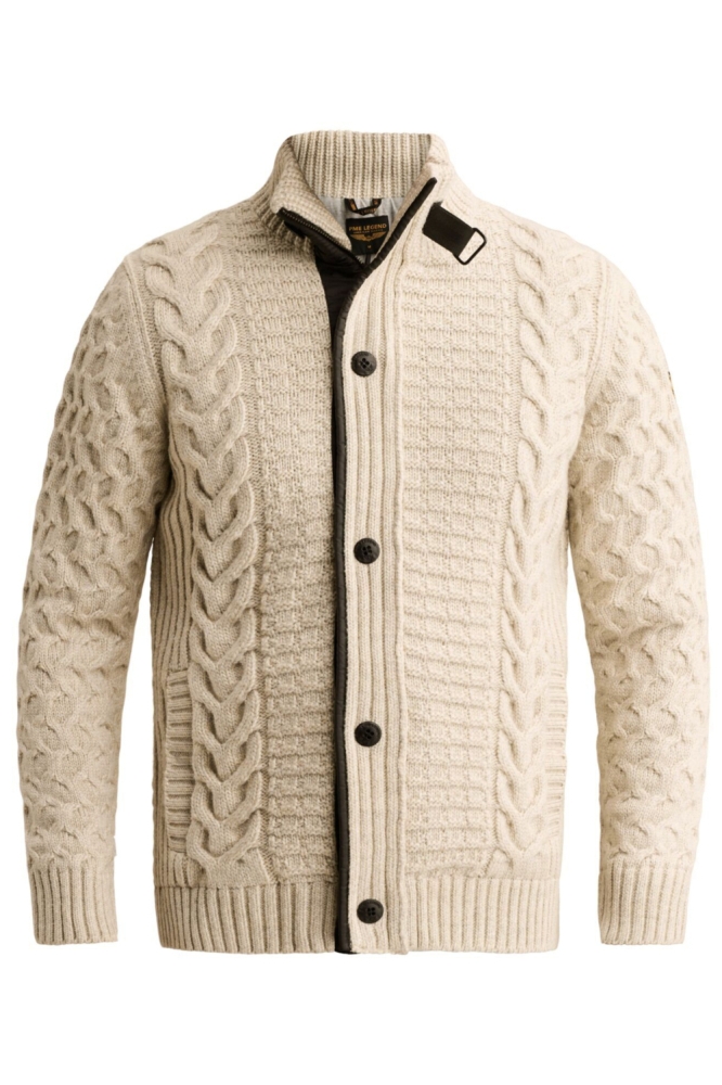 PME legend ecru heren vest | Vooraanzicht