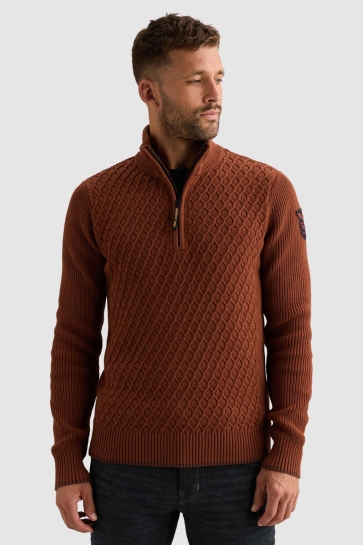 PME legend half zip collar cotton mix yarn Bruin