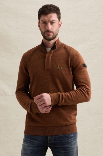 PME legend Trui TRUI MET HALVE RITS EN RAGLANMOUWEN PKW2609302 8178