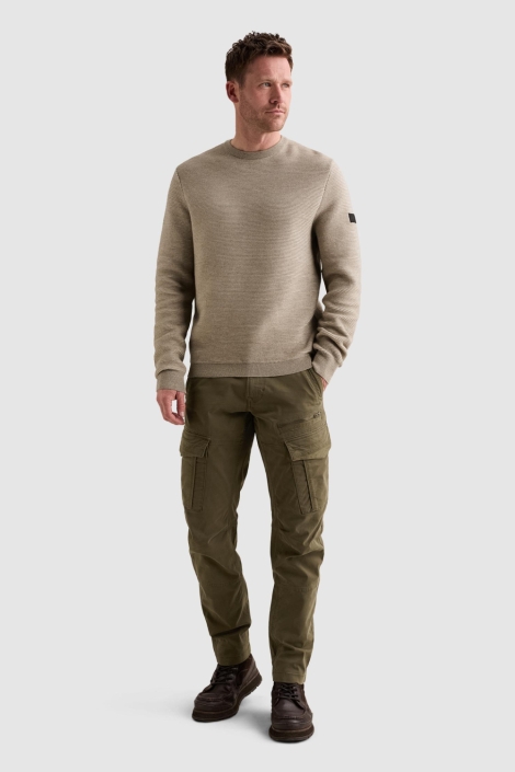 PME legend taupe heren trui | Model