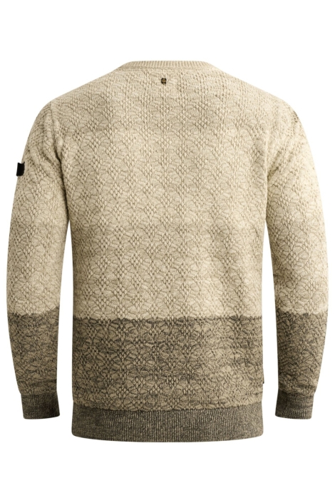 PME legend beige heren trui | Achteraanzicht