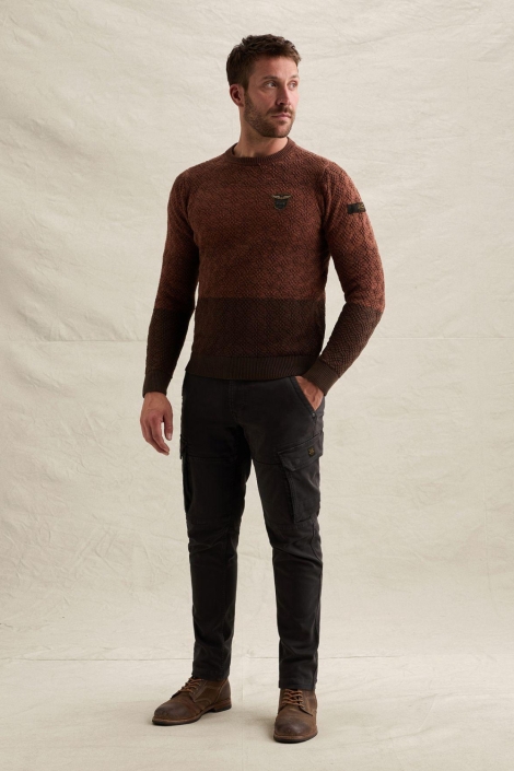 PME legend bruine heren trui | Model