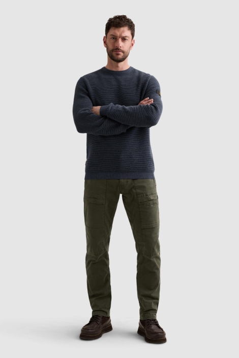 PME legend blauwe heren trui | Model
