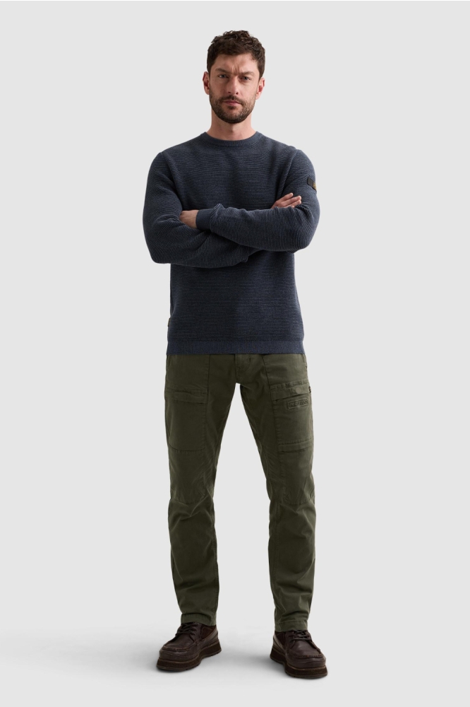 PME legend blauwe heren trui | Model