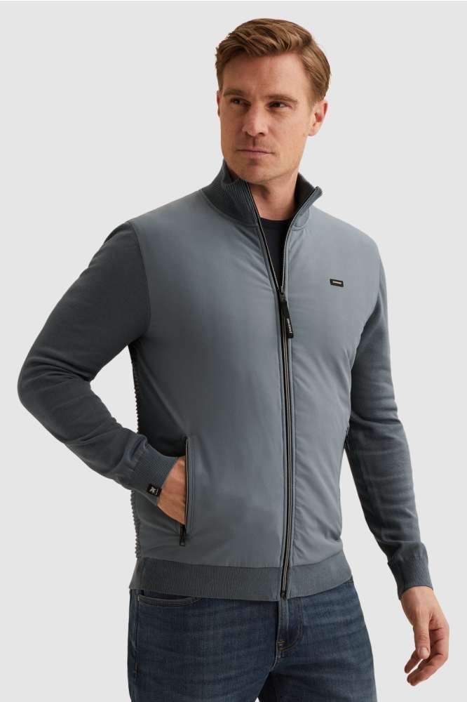 Vanguard blauwe heren vest | Model vooraanzicht