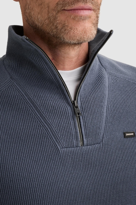 Vanguard blauwe heren trui | Close up