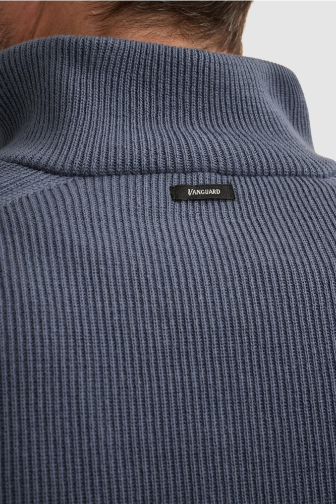 Vanguard blauwe heren trui | Kleurstaal
