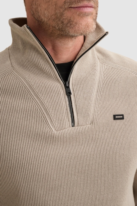 Vanguard beige heren vest | Close up