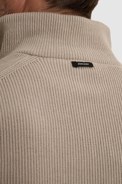 Vanguard beige heren vest | Close up