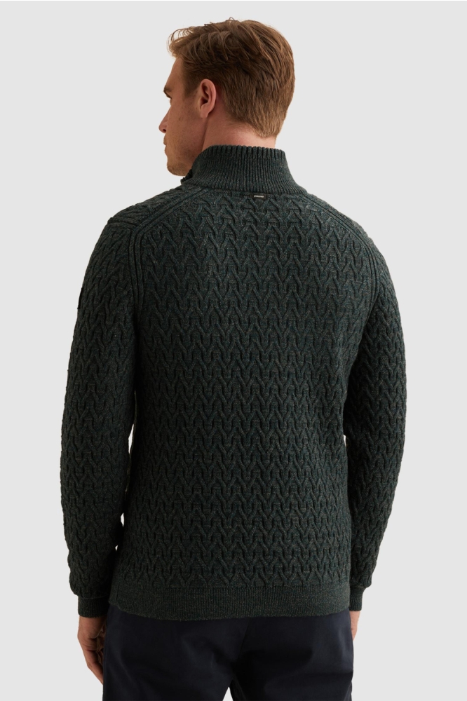 Vanguard groene heren trui | Model achteraanzicht