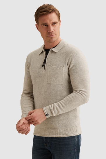 Vanguard zip jacket premium wool Beige