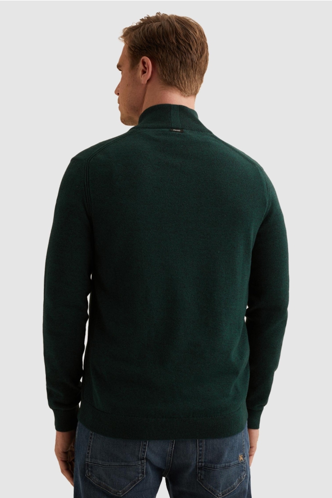 Vanguard groene heren trui | Model achteraanzicht