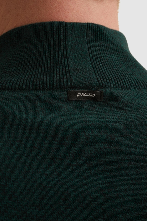 Vanguard groene heren trui | Close up