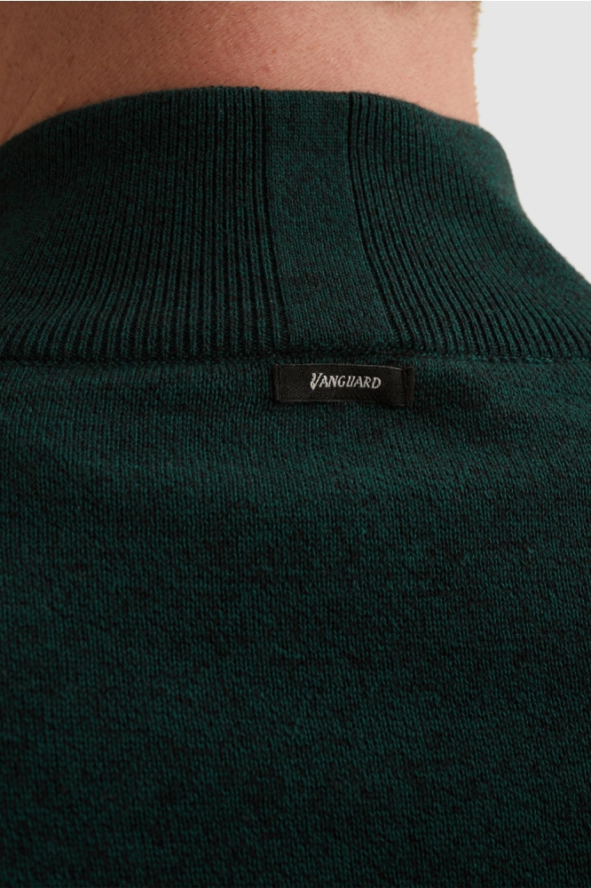Vanguard groene heren trui | Close up